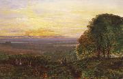Atkinson Grimshaw Sunset from Chilworth Common oil painting on canvas